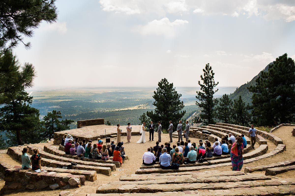 Sunrise Amphitheater Boulder Wedding