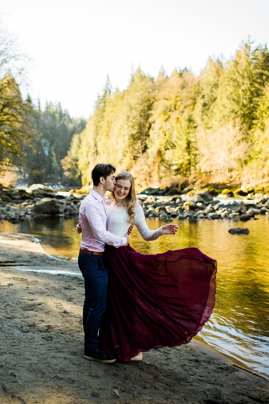 Engagement Photos with water