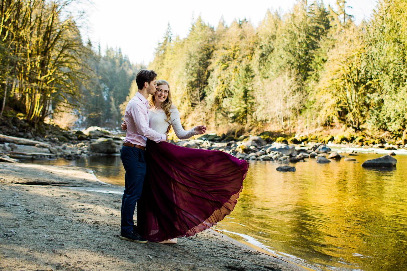Engagement Photos with water