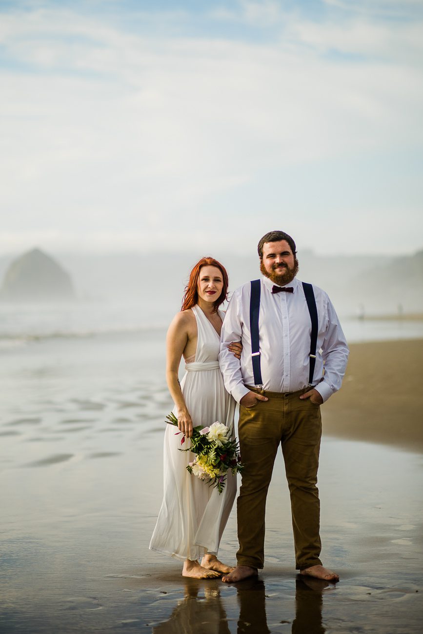 Cannon Beach Wedding Photo