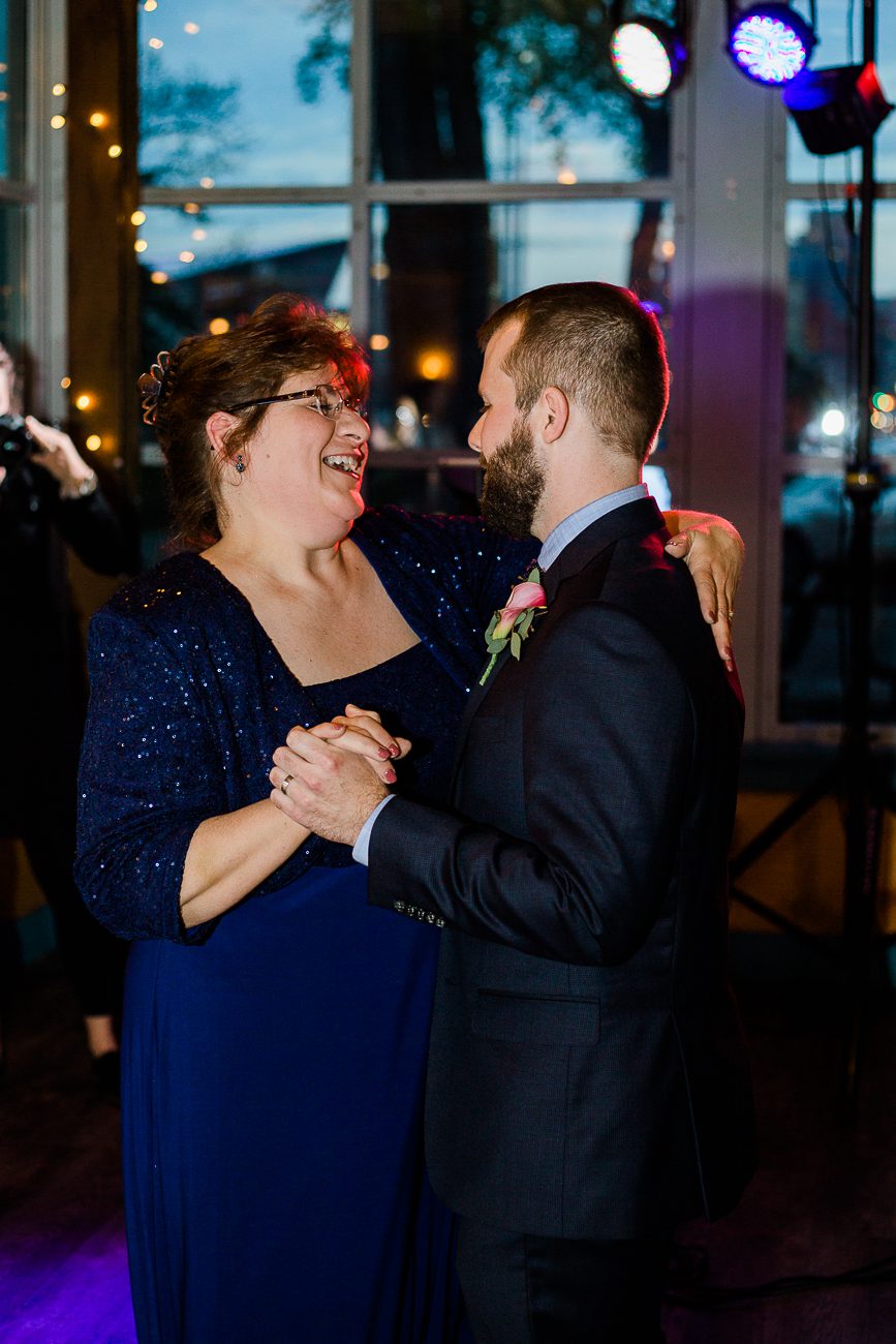 Mother Son Dance photos at Aster Cafe Wedding in Minneapolis