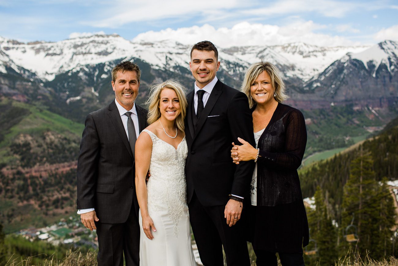 San Sofia Overlook Telluride Colorado Wedding Photos