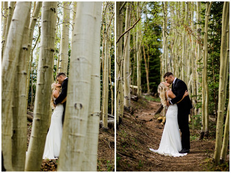 Wedding Photography with Aspen Trees