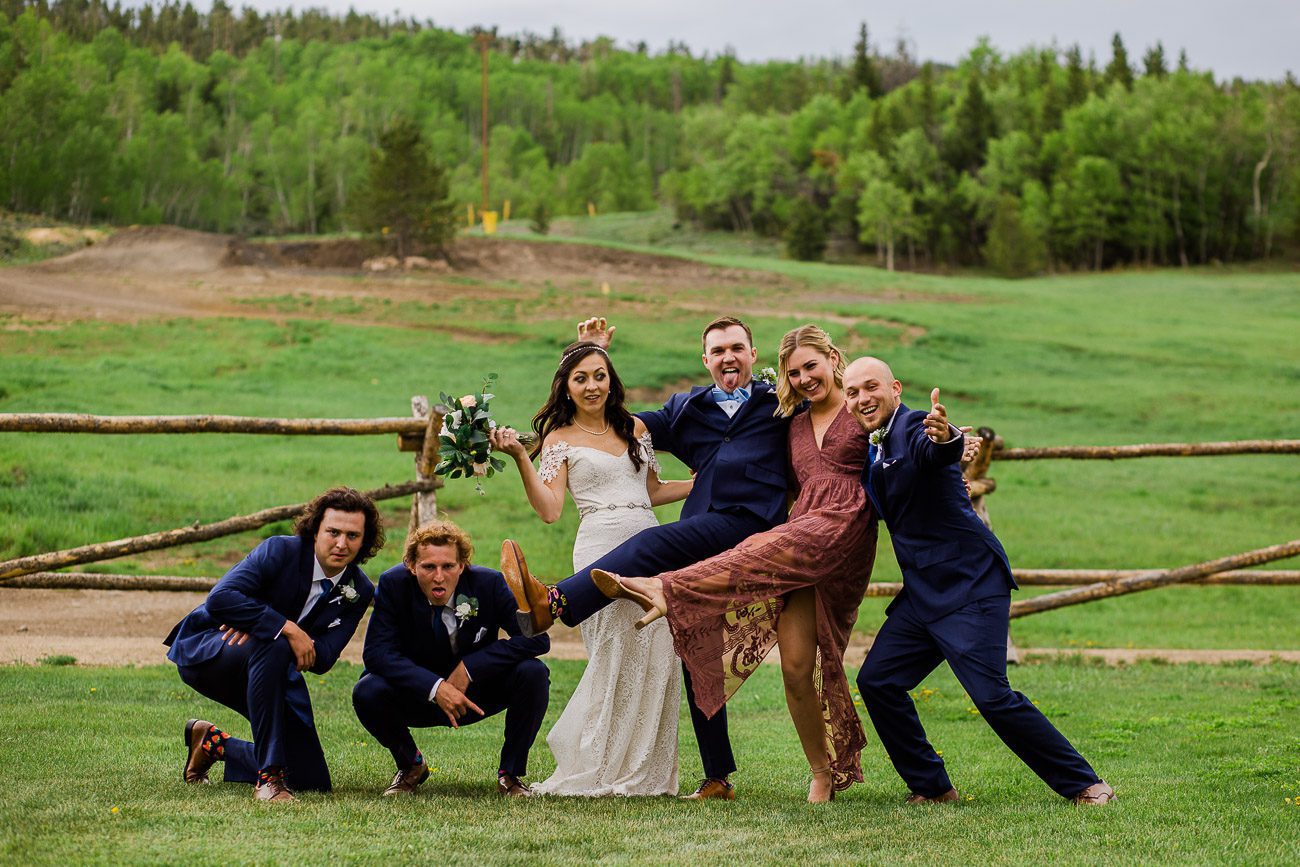 Bridal Party Pictures at Granby Ranch Wedding