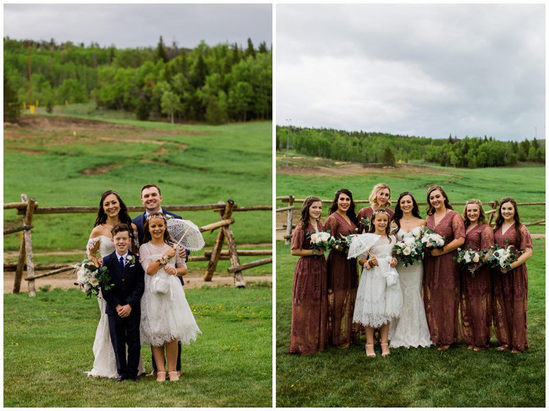 Bridal Party Pictures at Granby Ranch Wedding
