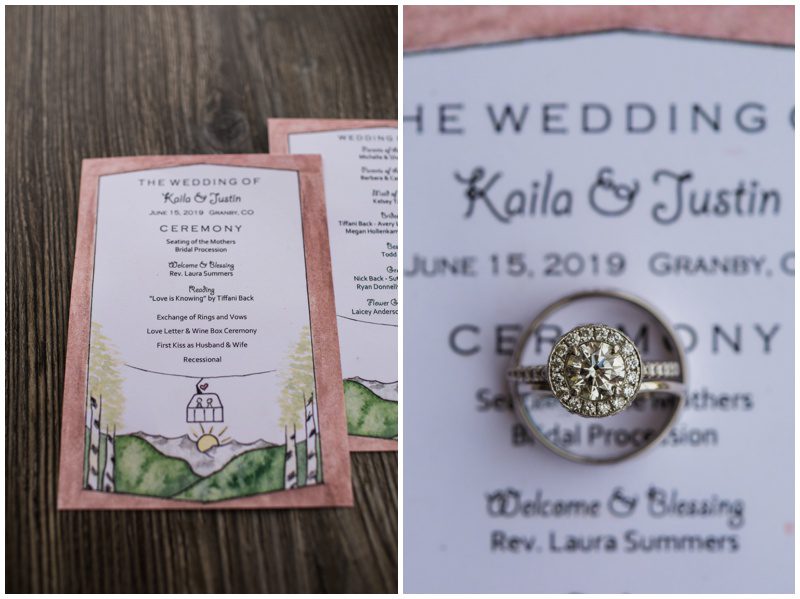 Mountain wedding invitations