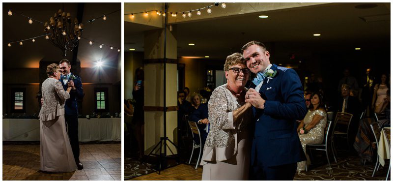 Mother Son Dance at Granby Wedding