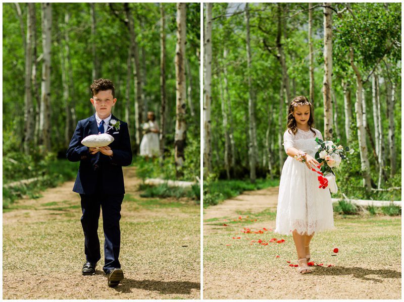 Ring Bearer and Flower Girl at Granby Ranch