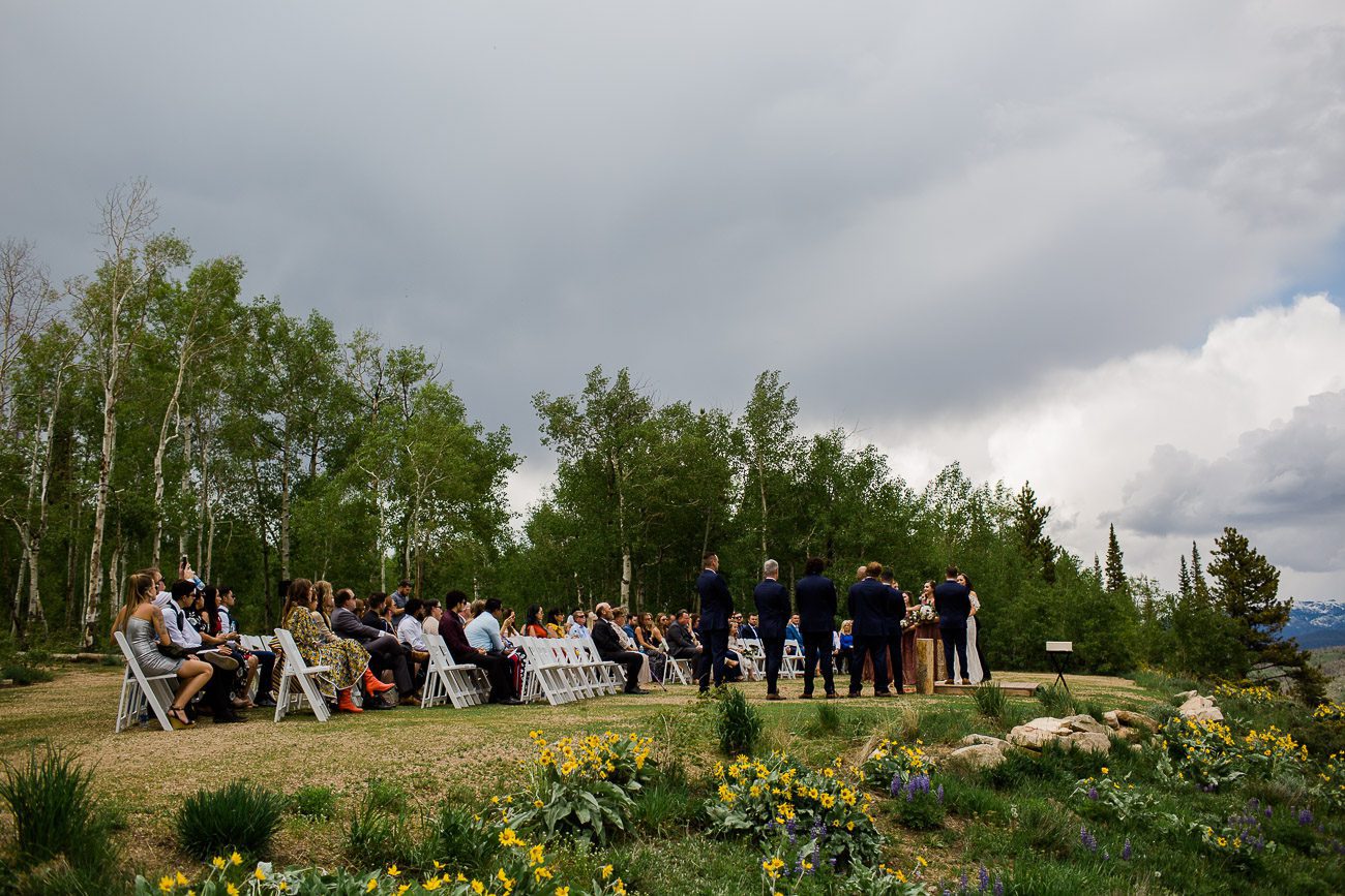 Wedding Ceremony at Granby Ranch Colorado