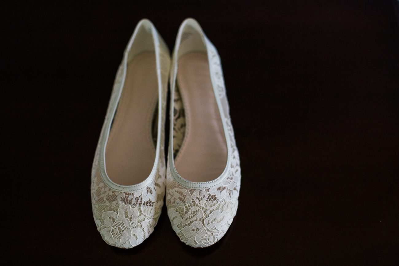 Wedding lace flats shoes
