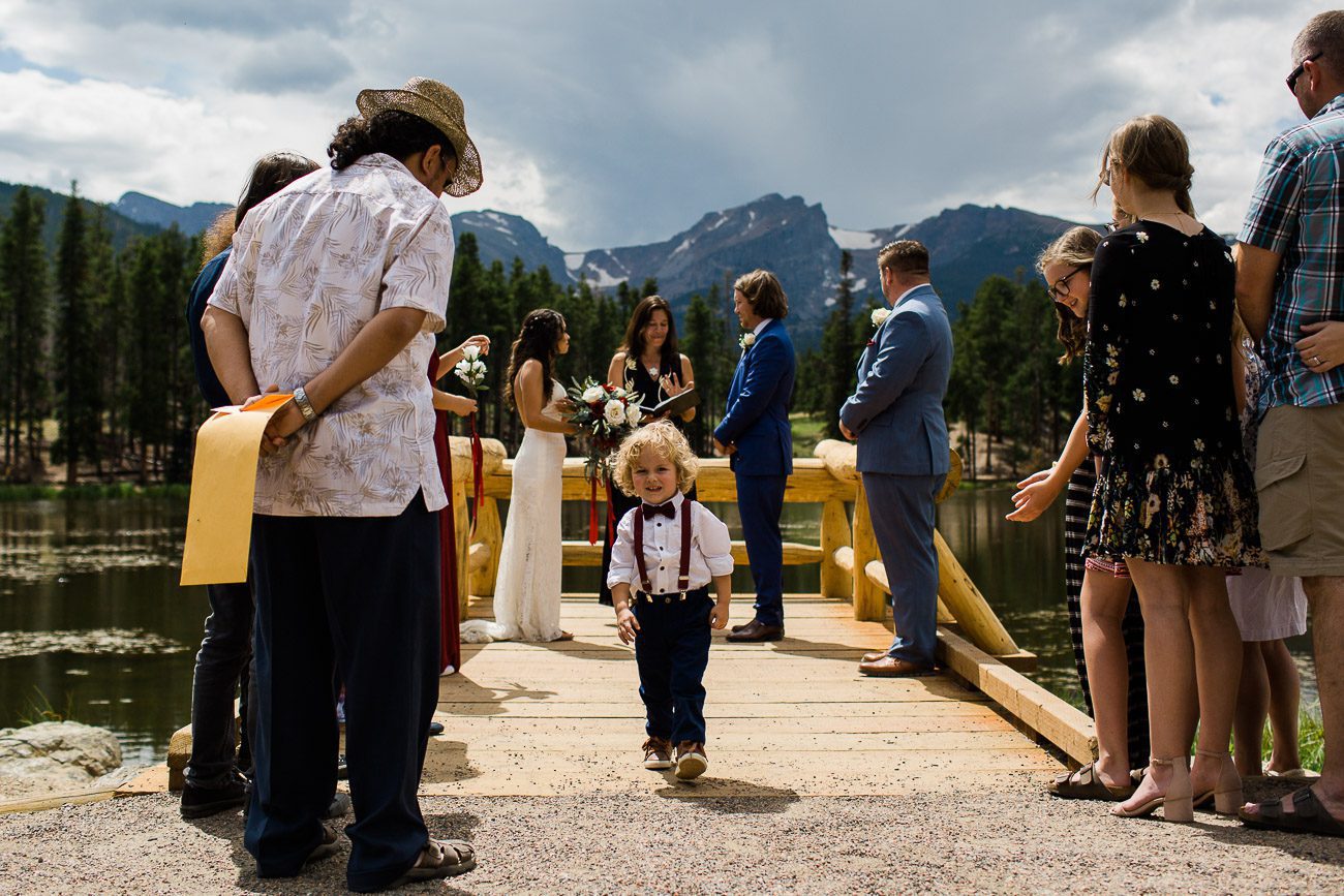 Wedding at Sprague Lake RMNP