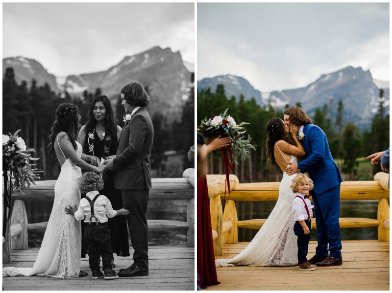 Sprague Lake Rocky Mountain National Park Wedding Ceremony