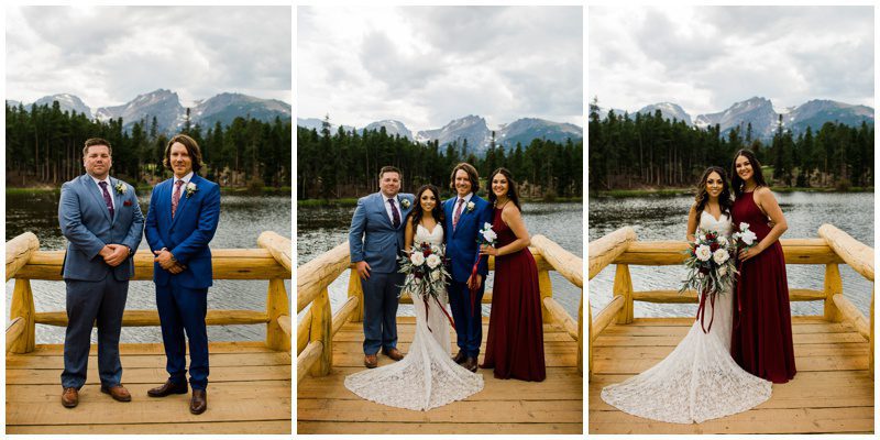 Bridal Party at Sprague Lake Colorado