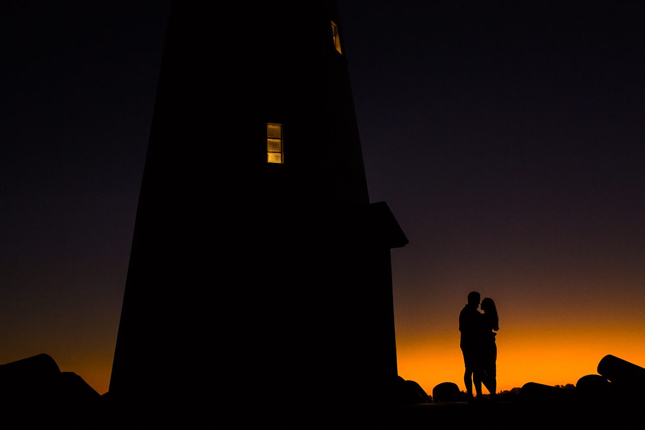 Santa Cruz California Lighthouse Engagement Photos