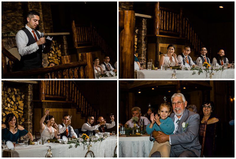 Wedding reception photos at Spruce Mountain Ranch