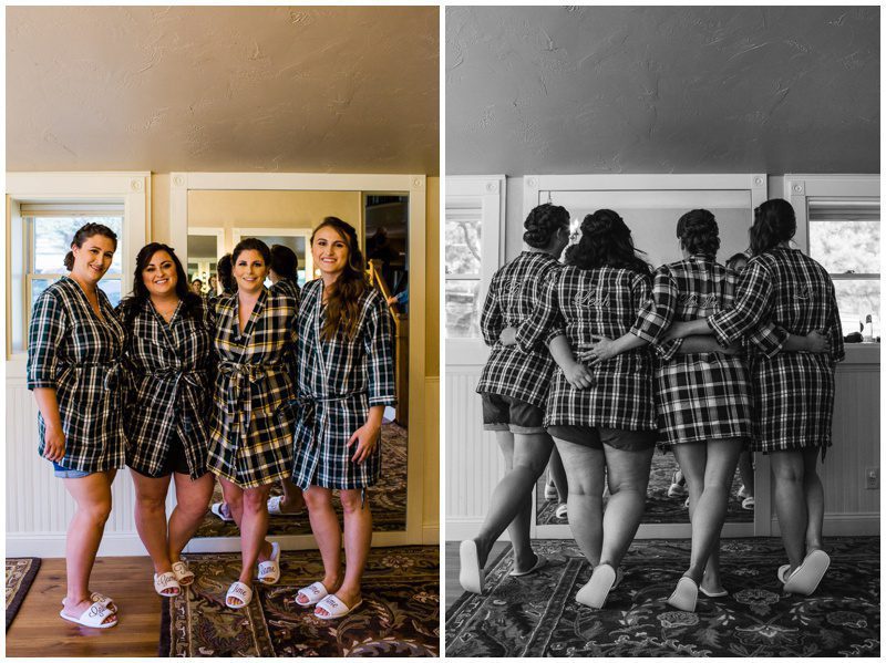 Bridesmaids Flannel Robes for Wedding