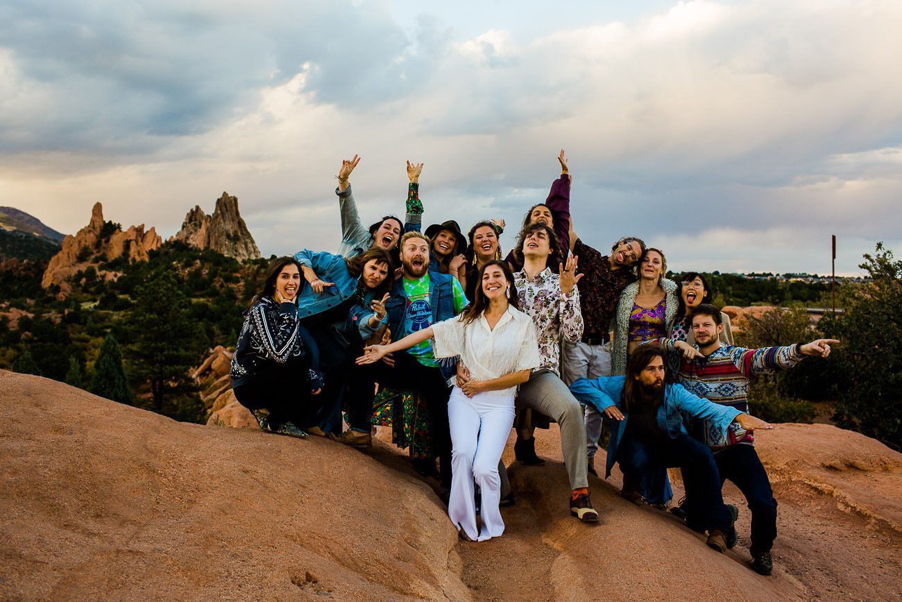 group photo at Garden of the Gods