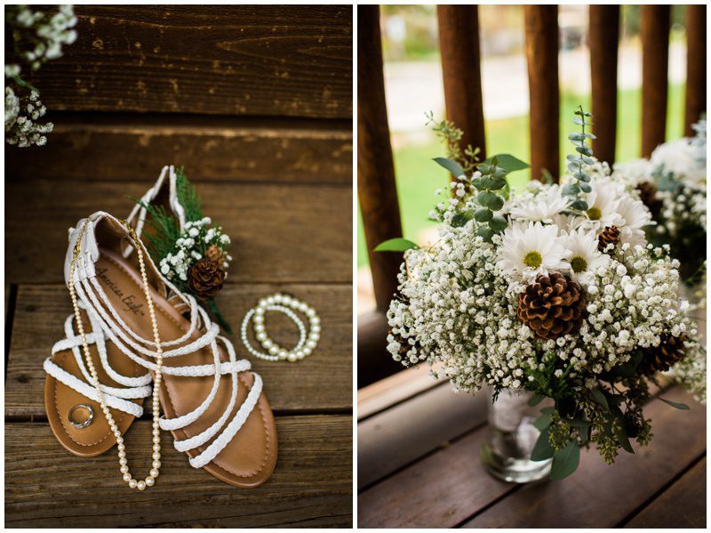 Fall Wedding Flowers and Shoes