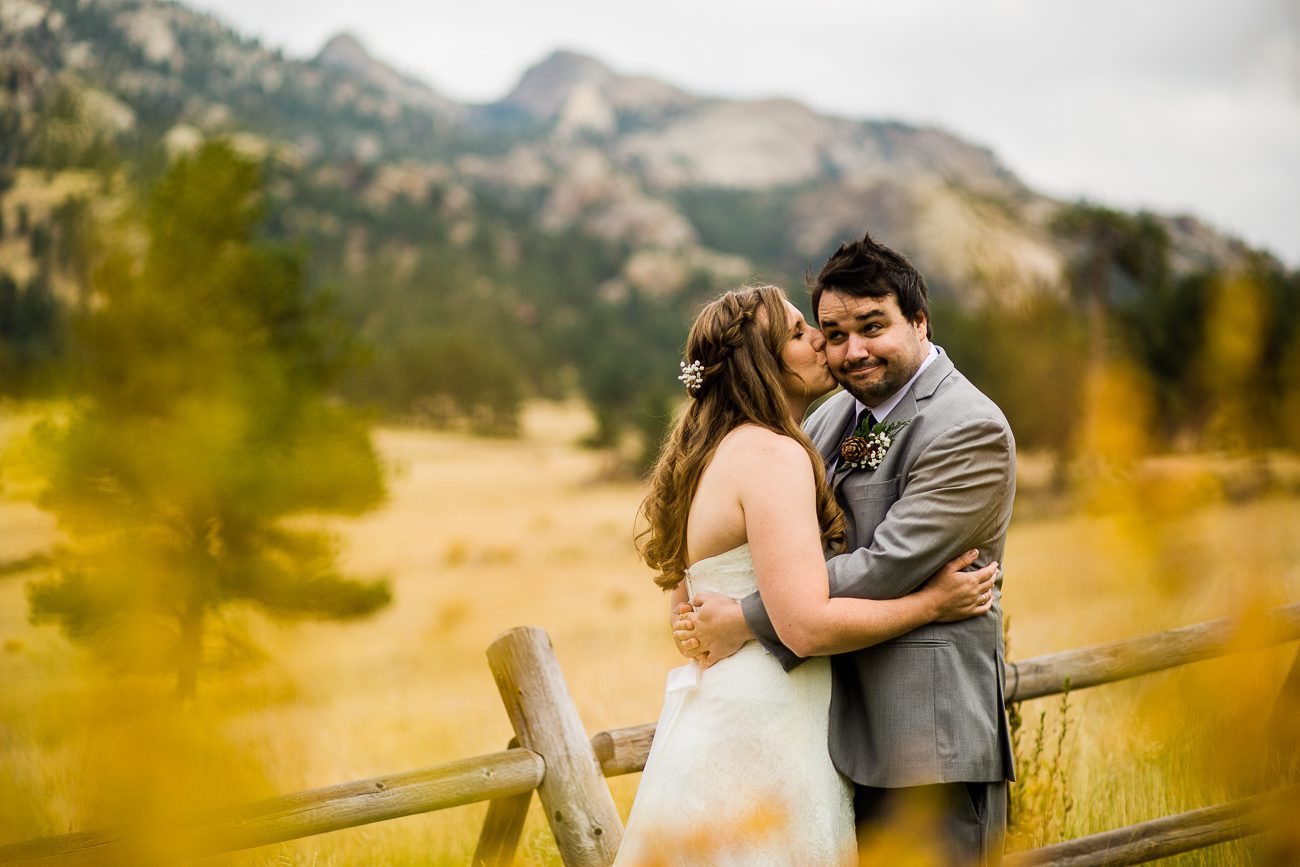 Wedding photos in Estes Park Colorado