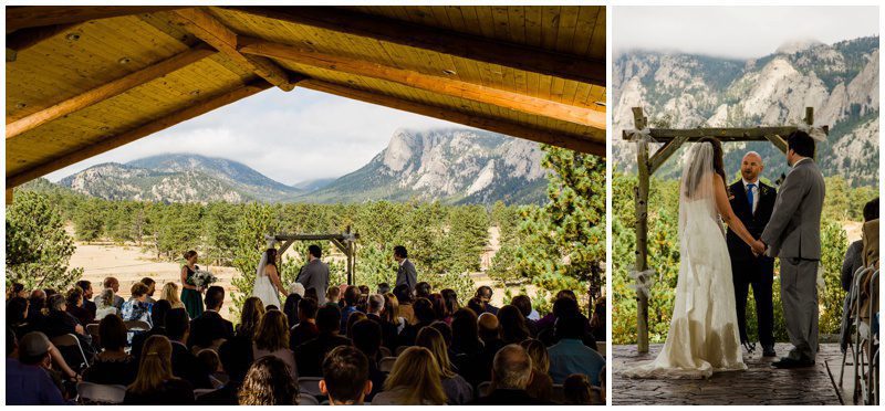 Wedding ceremony Estes Park Colorado