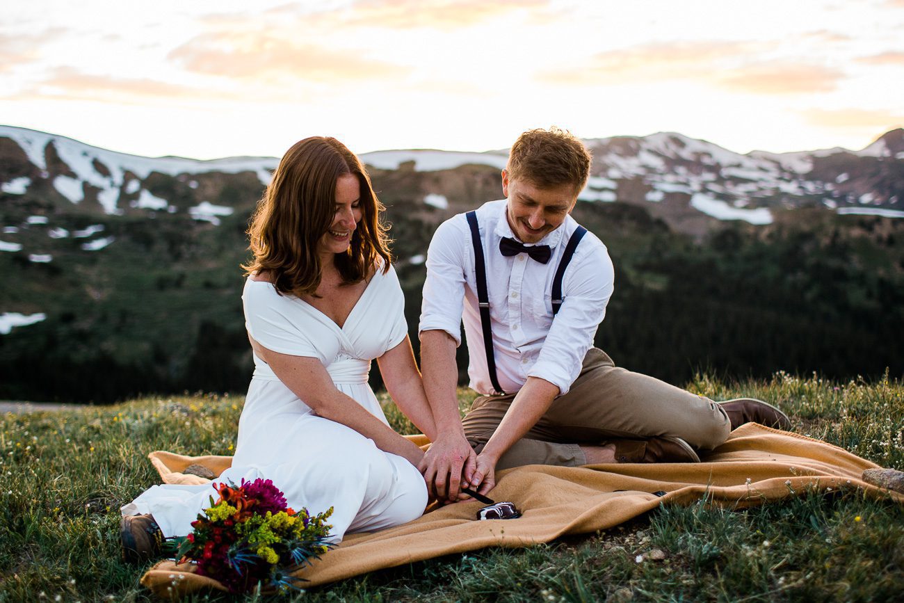 Elopement Wedding Photography Colorado at Loveland Pass