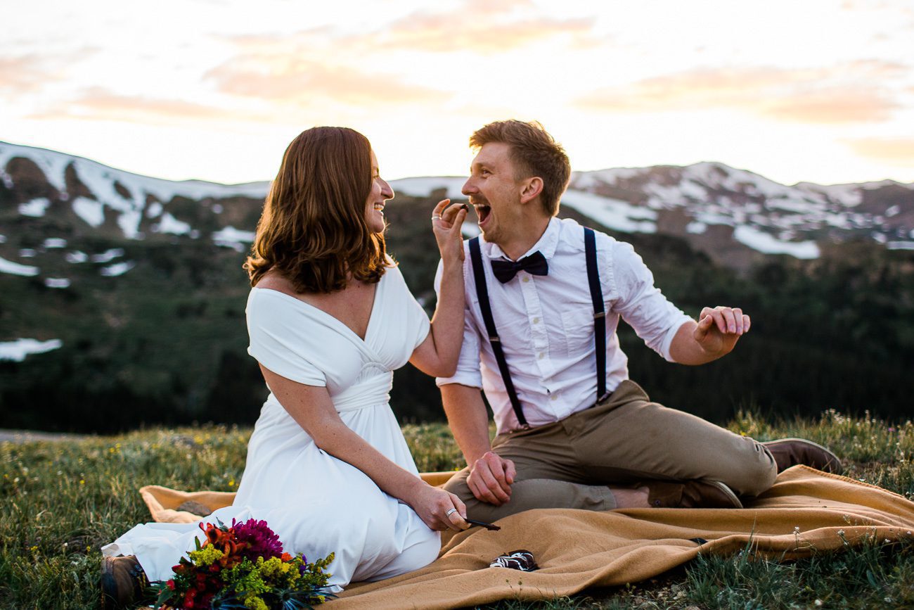 Elopement Wedding Photography Colorado at Loveland Pass