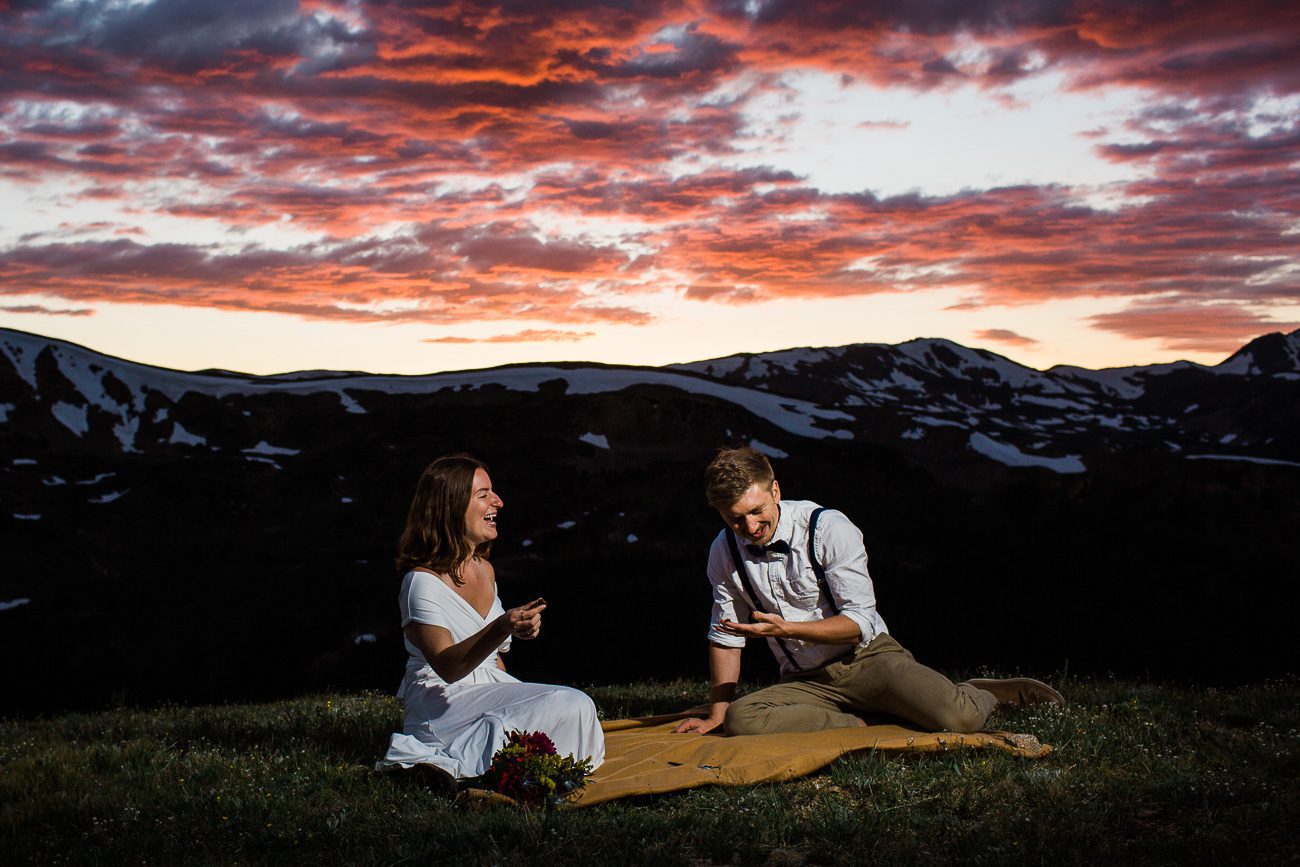 Loveland Pass Colorado Wedding Photo