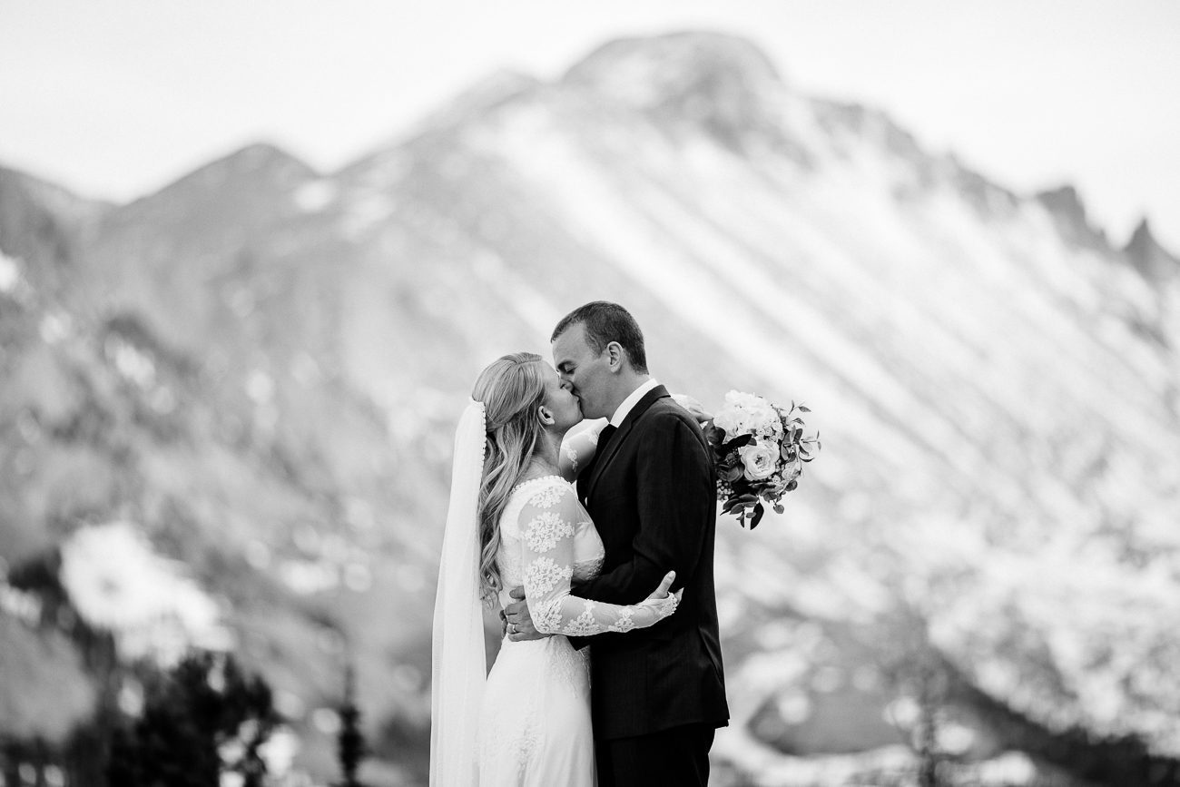 winter wedding Rocky Mountain National Park