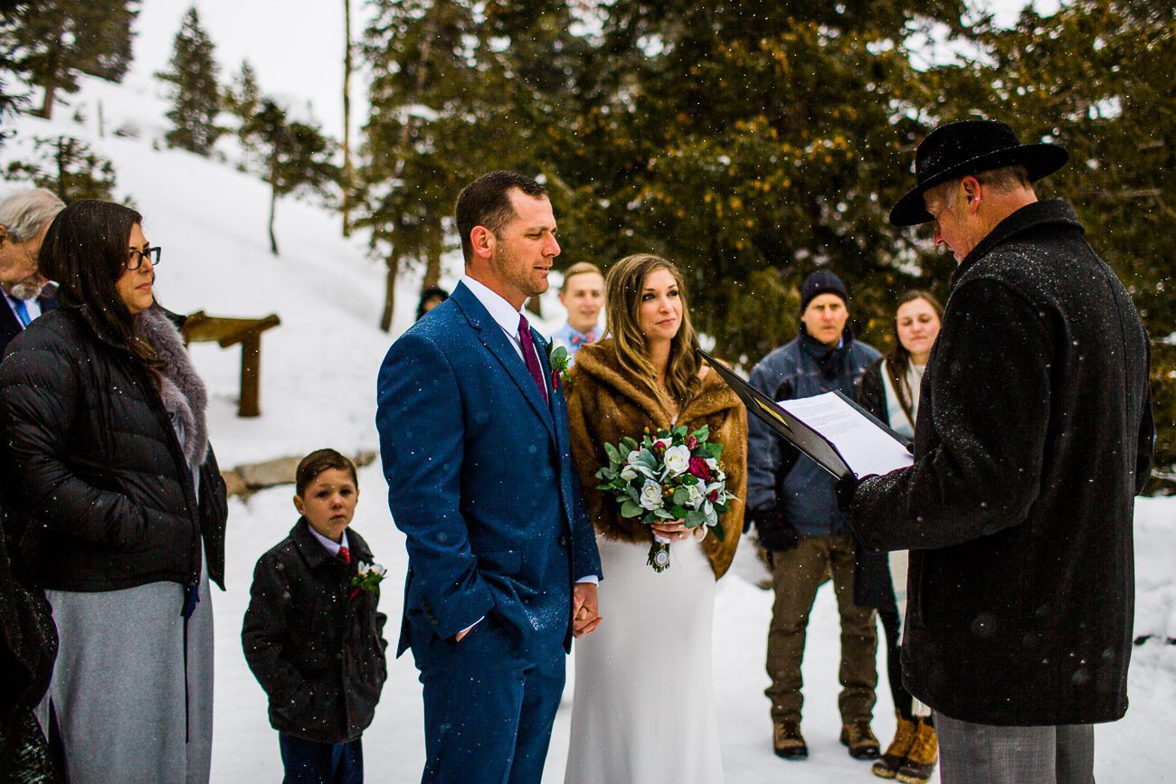 Winter Elopement at Sapphire Point in Colorado