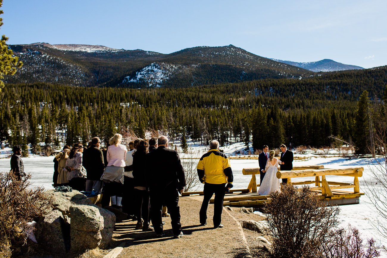 Wedding at Sprague Lake in Colorado