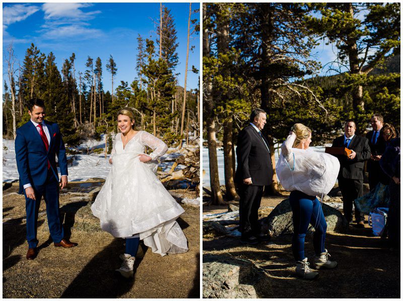 Sprague Lake Colorado Wedding Pictures RMNP