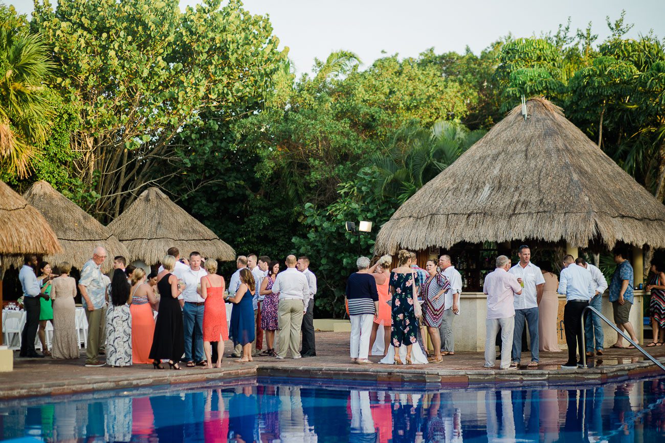 Now Sapphire Riviera Cancun Poolside Wedding Reception