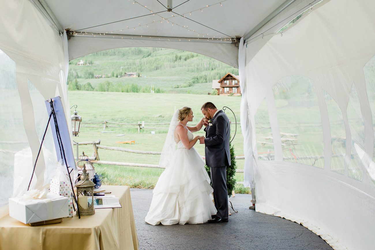 Crested Butte Colorado wedding reception