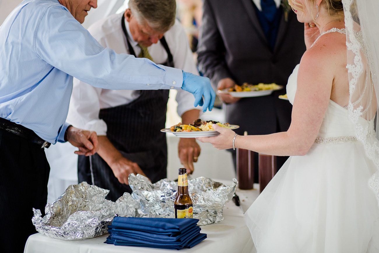 BBQ Buffet at wedding