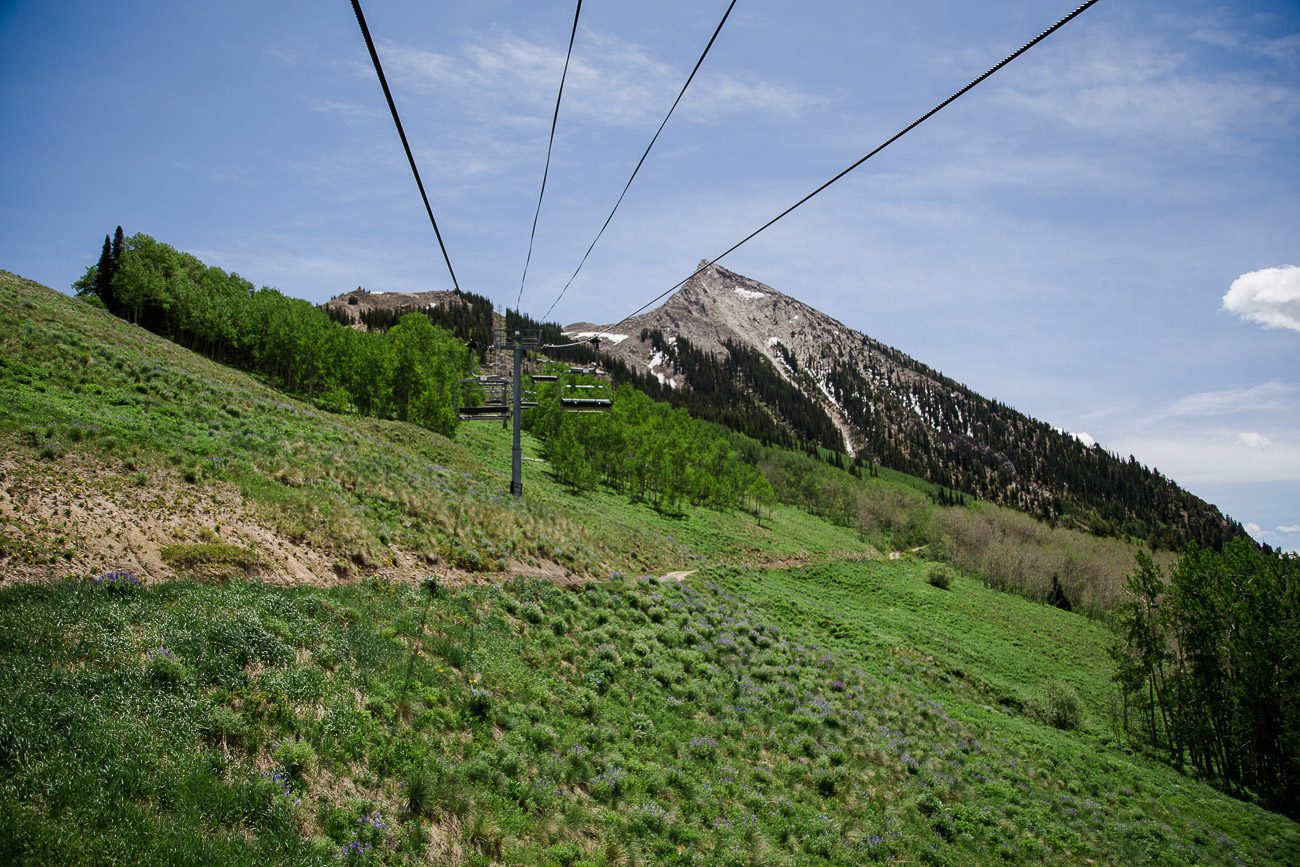 Red Lady ski lift Crested Butte Colorado