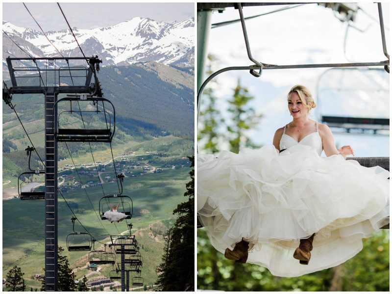 Red Lady wedding Crested Butte Colorado