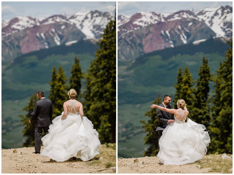Red Lady Crested Butte Colorado wedding photos