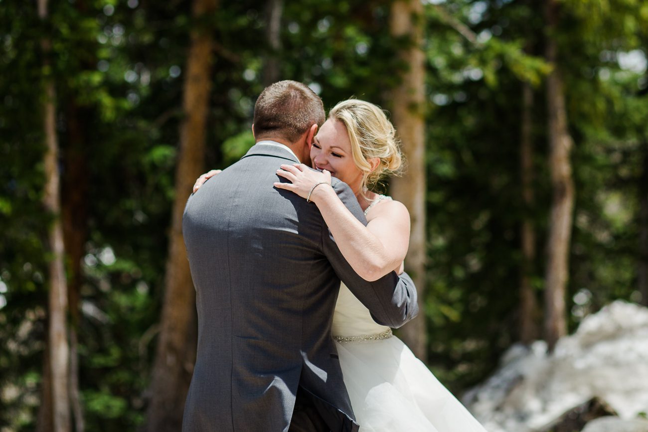 Red Lady Crested Butte Colorado wedding photos first look
