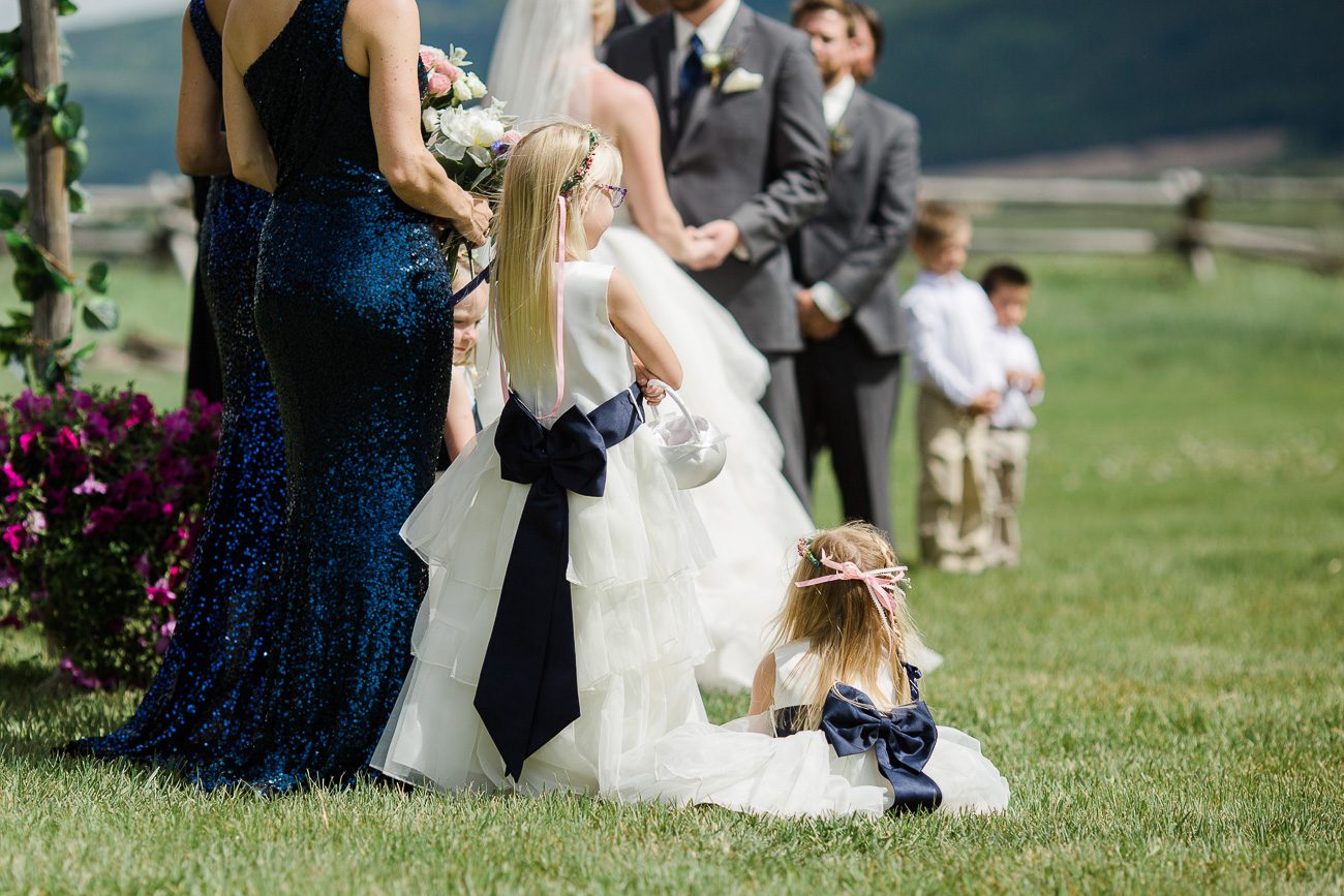 Navy blue wedding party photos