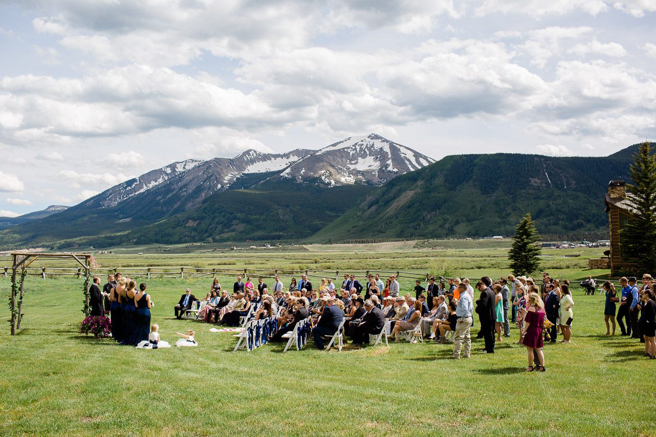 Colorado wedding photographer, Crested Butte Colorado Wedding ceremony