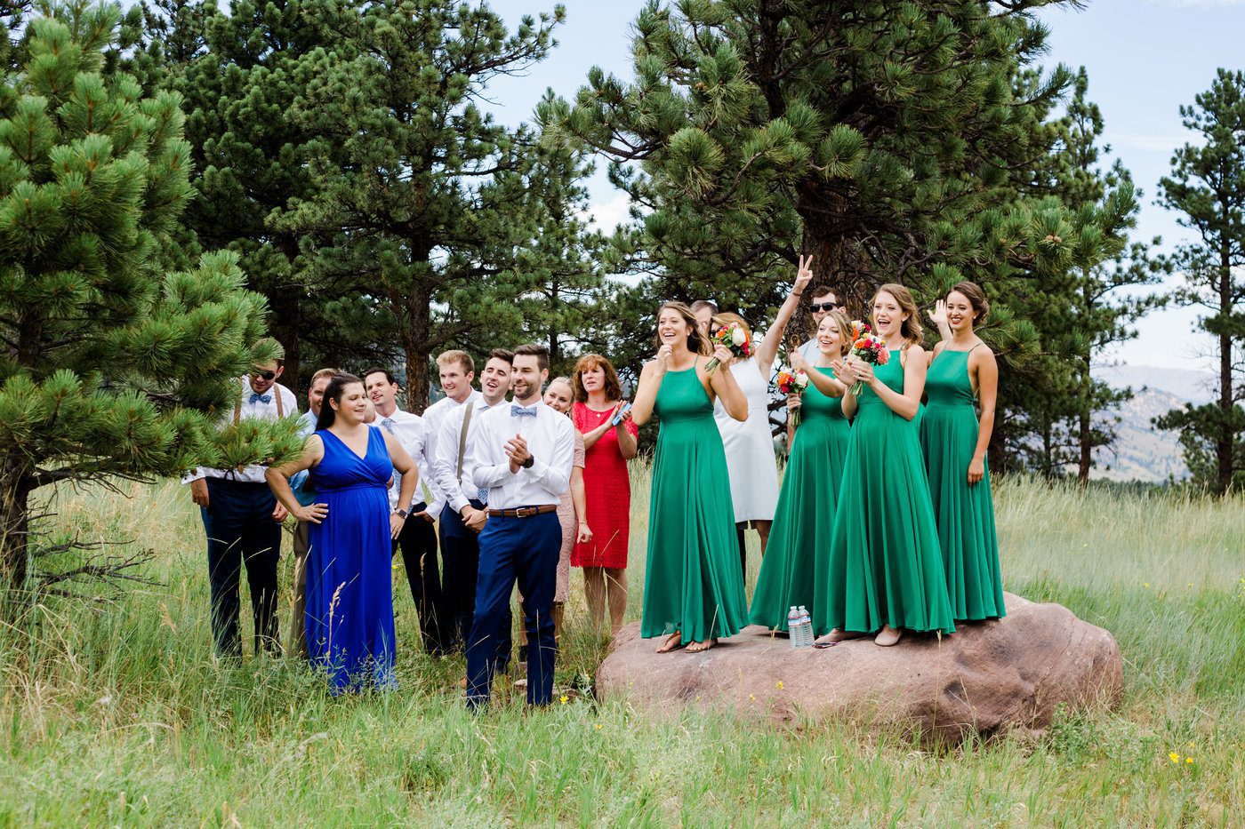 Bridal Party photos in Boulder Colorado