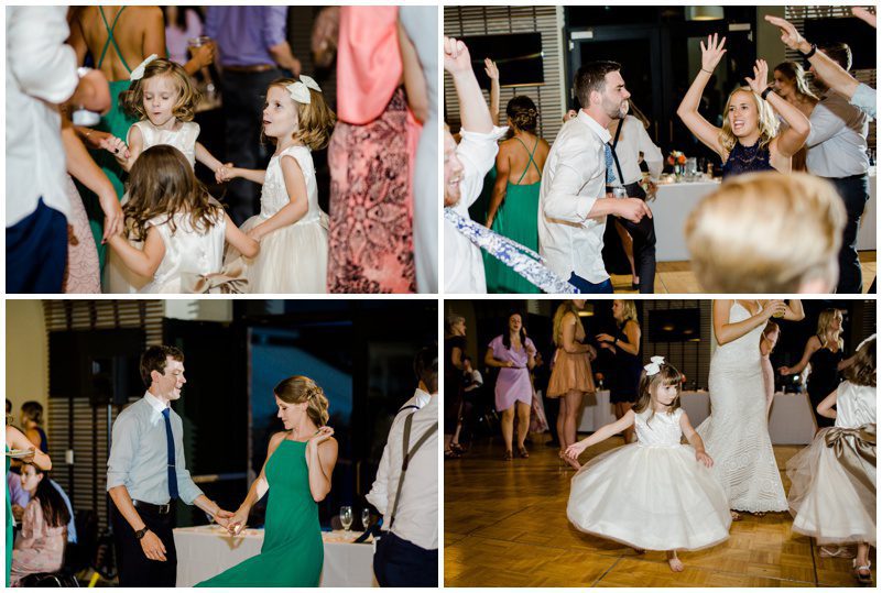 Fun wedding reception dance photos