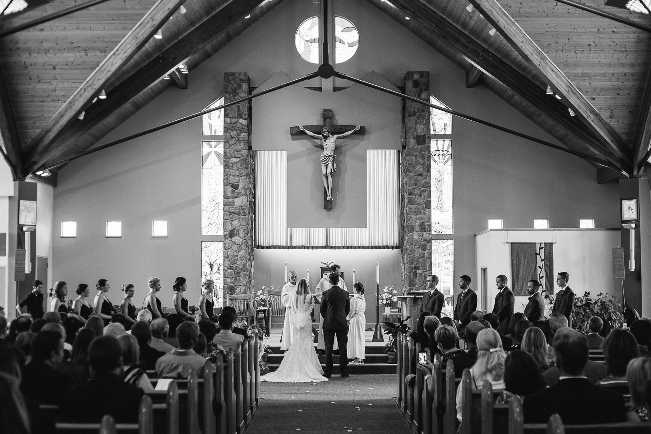Our Lady of the Pines Wedding Ceremony Conifer Colorado
