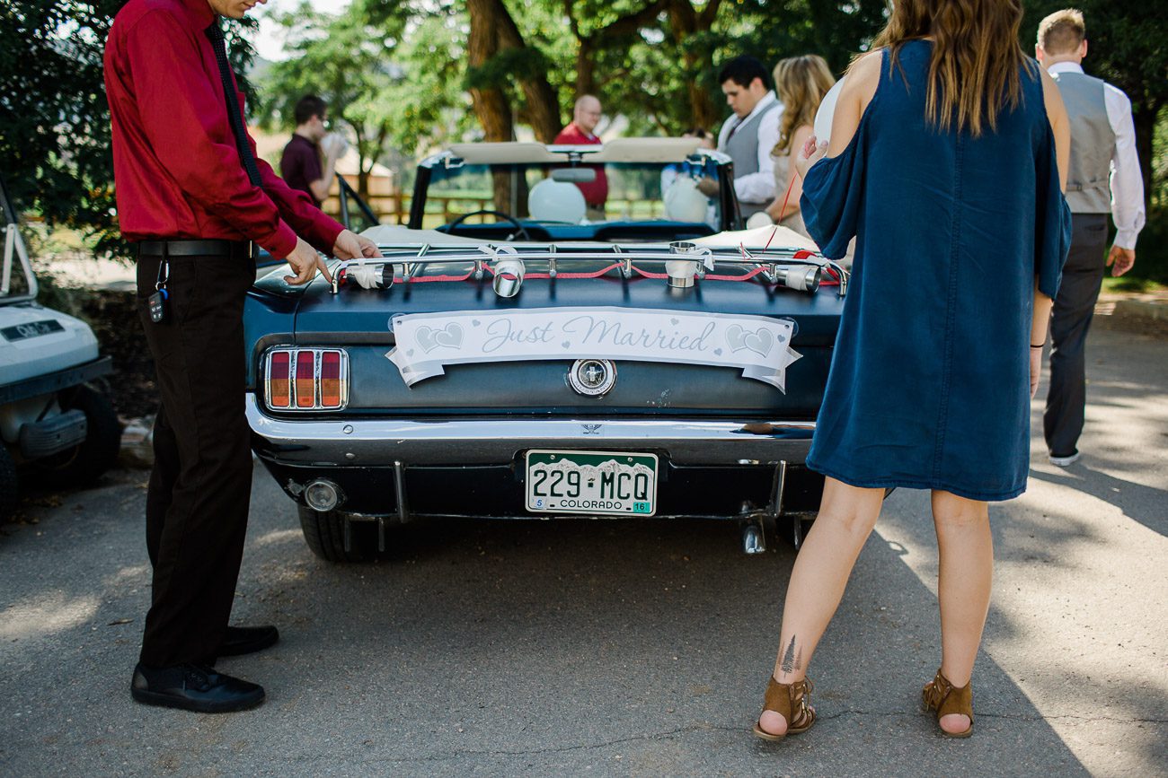 Wedding getaway car