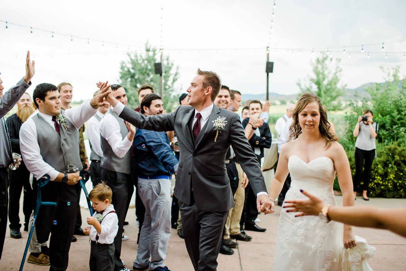 Wedding reception at Chatfield Farms Denver