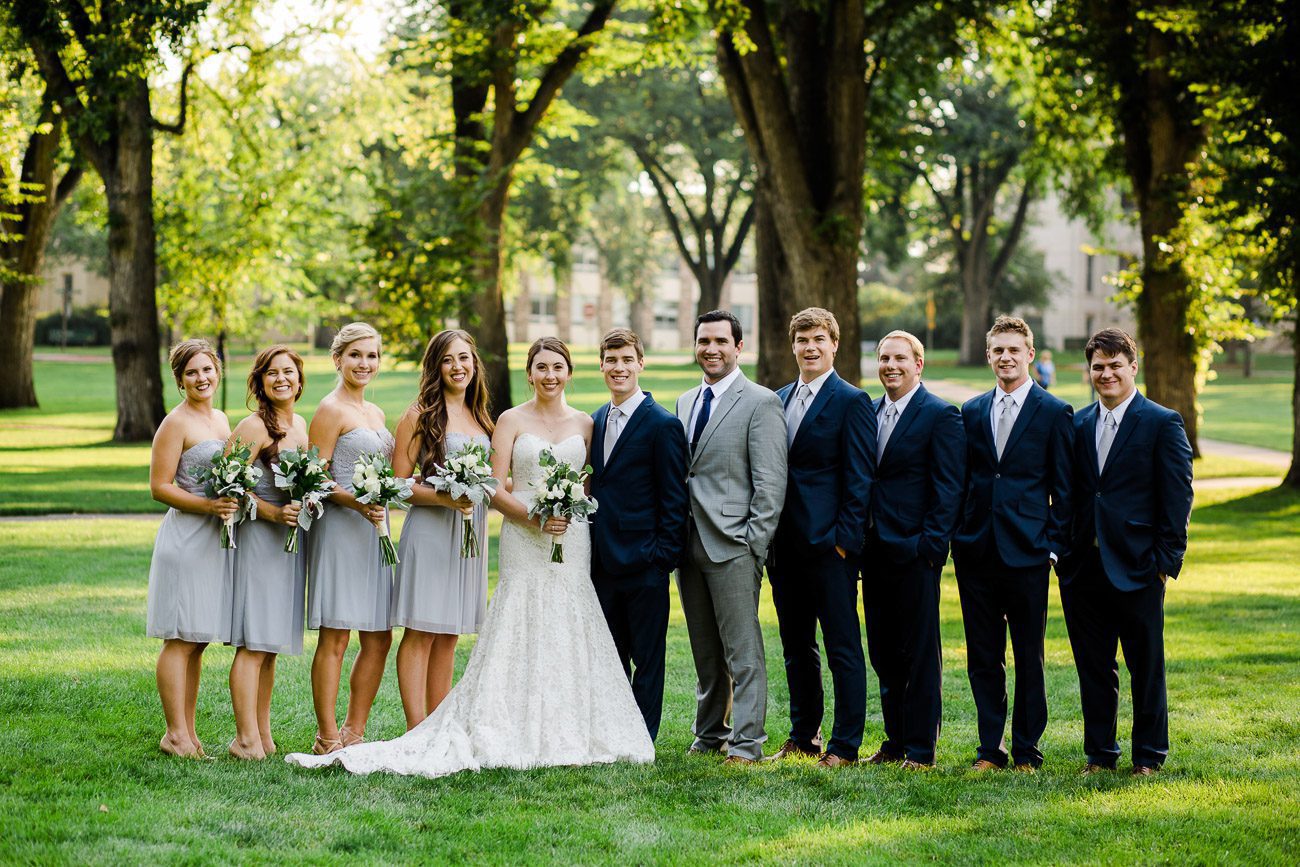 CSU central campus wedding picture