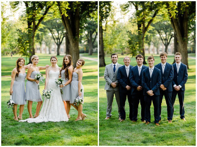wedding party pictures in Fort Collins