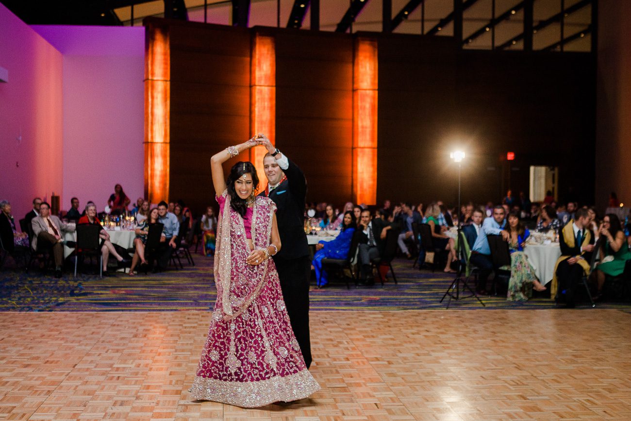 Indian Wedding Reception First Dance Photo