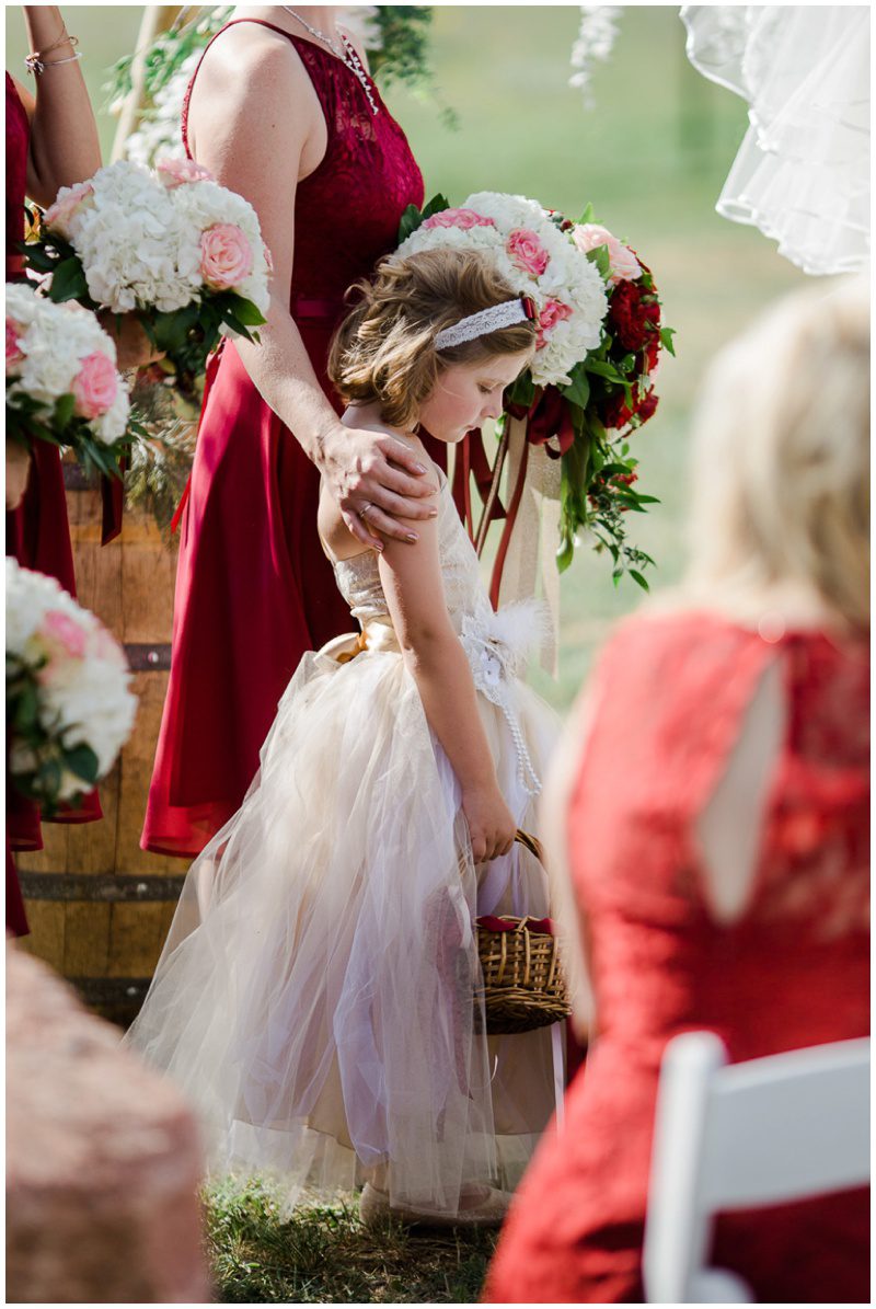 Picture of flower girl at wedding