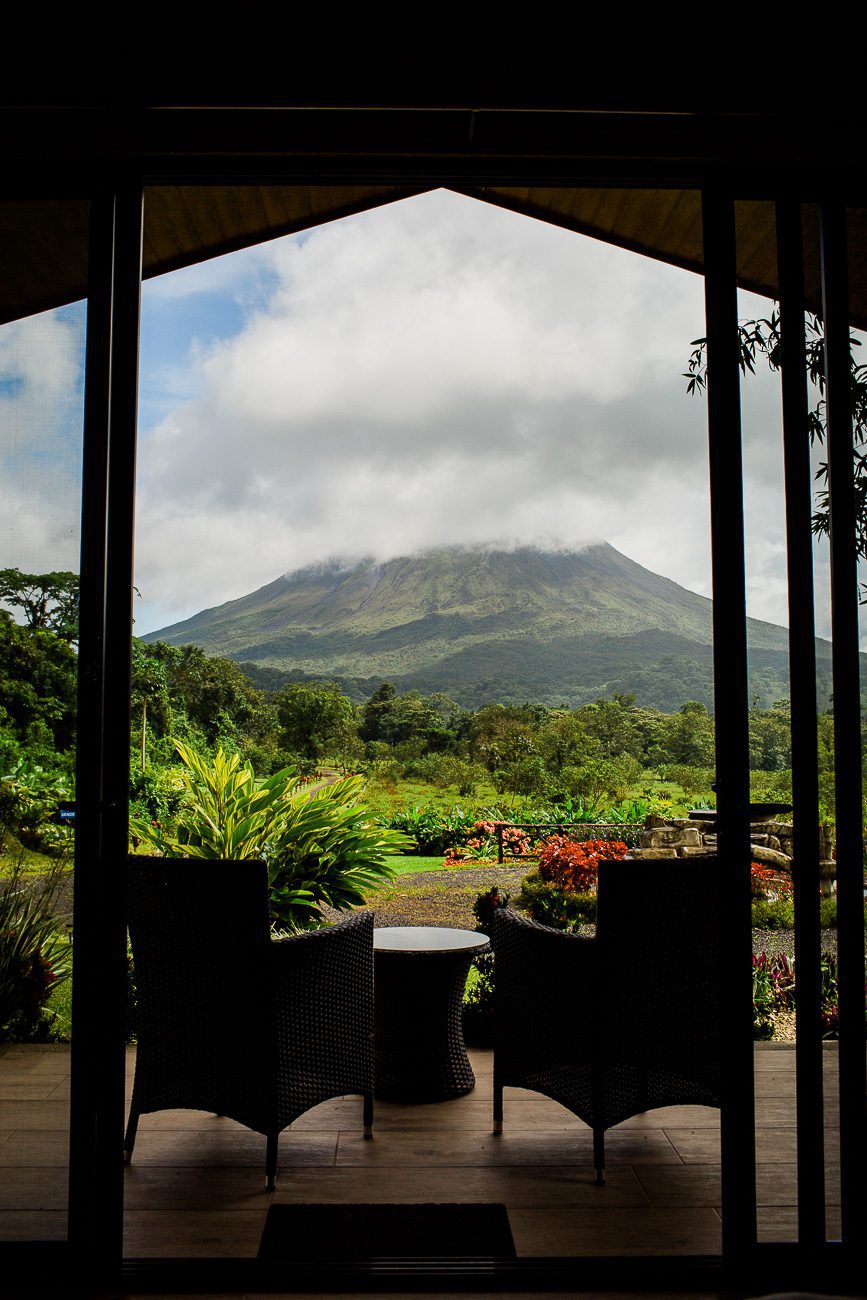 Niru Rainforest Suites Costa Rica view of Arenal Volcano